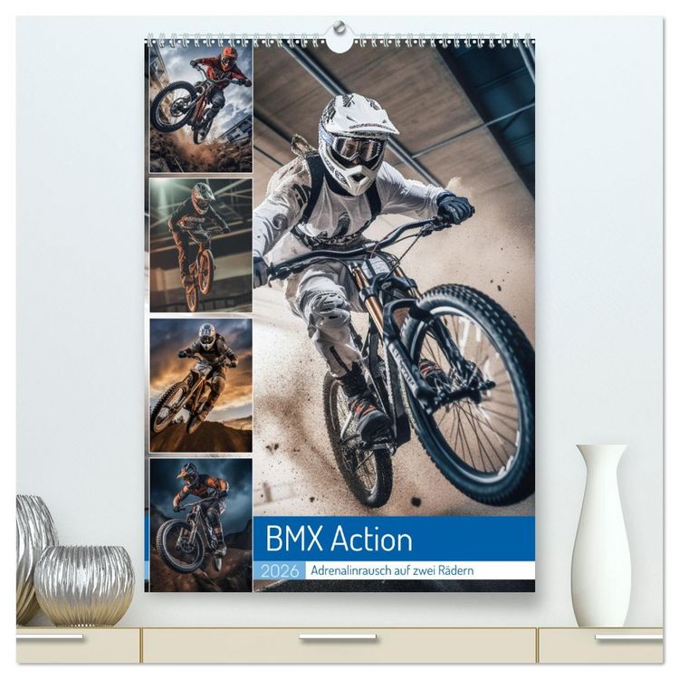 Produktbild: BMX Action (hochwertiger Premium Wandkalender 2026 DIN A2 hoch), Kunstdruck in Hochglanz