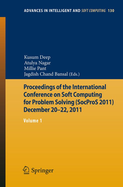 Produktbild: Proceedings of the International Conference on Soft Computing for Problem Solving (SocProS 2011) December 20-22, 2011