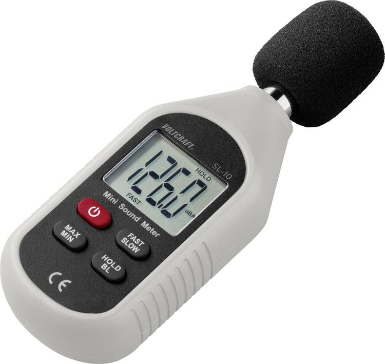 Produktbild: VOLTCRAFT Schallpegel-Messger&auml;t SL-10 30 - 130 dB 31.5Hz - 8kHz