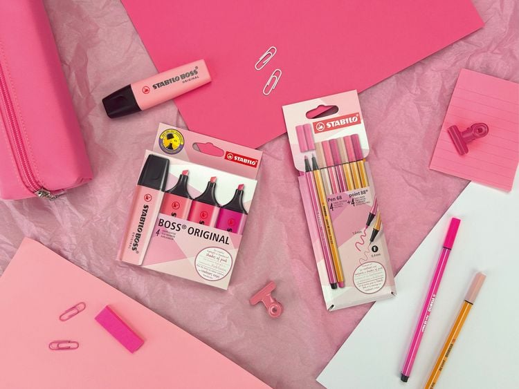 Produktbild: STABILO Pen 68 & point 88 8er Etui Shades of Pink