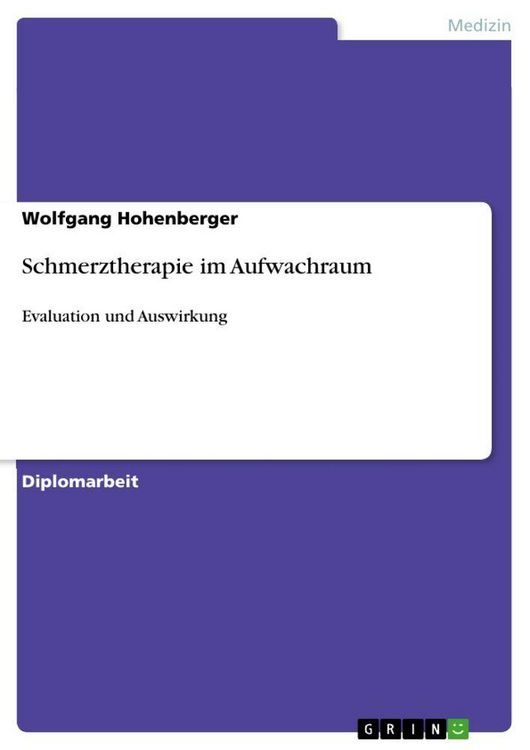 Produktbild: Schmerztherapie im Aufwachraum