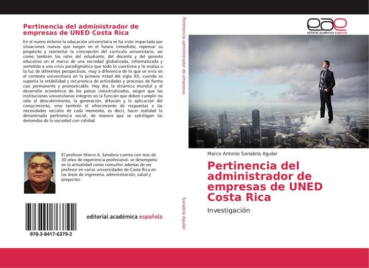 Produktbild: Pertinencia del administrador de empresas de UNED Costa Rica