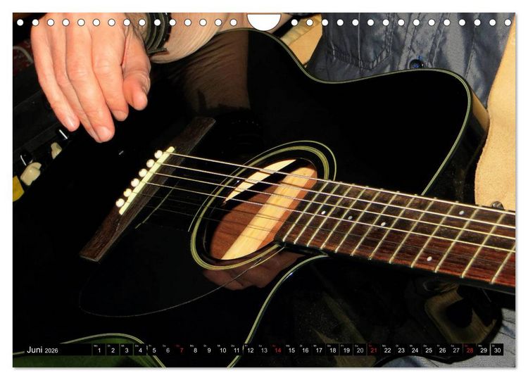 Produktbild: JAZZGITARREN in Szene gesetzt (Wandkalender 2026 DIN A4 quer), CALVENDO Monatskalender