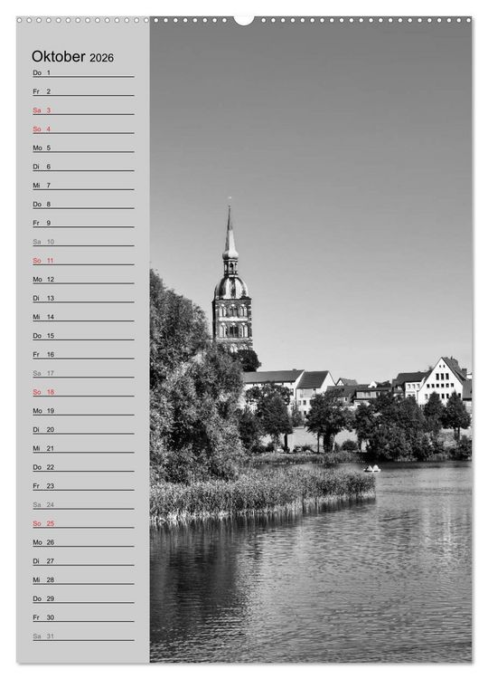 Produktbild: Stralsund. Ein Hauch l&auml;ngst vergangener Zeiten (Wandkalender 2026 DIN A2 hoch), CALVENDO Monatskalender