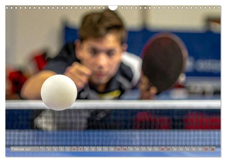 Produktbild: Tischtennis Dynamik (Wandkalender 2027 DIN A3 quer), CALVENDO Monatskalender