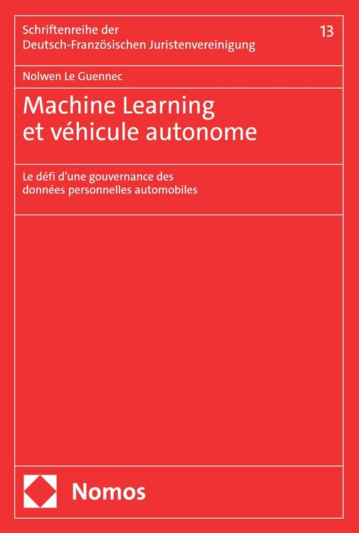 Produktbild: Machine Learning et v&eacute;hicule autonome