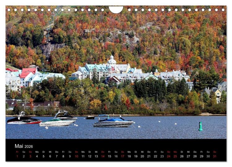 Produktbild: Indianer-Sommer Mont Tremblant Quebec (Wandkalender 2026 DIN A4 quer), CALVENDO Monatskalender