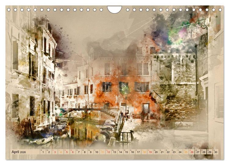 Produktbild: Venedig - ganz intim (Wandkalender 2026 DIN A4 quer), CALVENDO Monatskalender