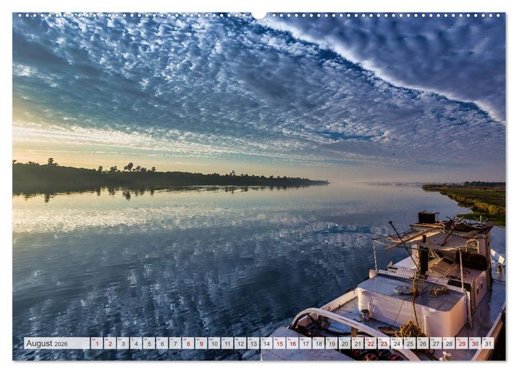 Produktbild: Stilvolles Segeln auf dem Nil mit einer Dahabeya (hochwertiger Premium Wandkalender 2026 DIN A2 quer), Kunstdruck in Hochglanz