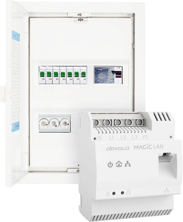 Produktbild: Devolo Magic 2 LAN Powerline DINrail Adapter 8528 EU Powerline 2400MBit/s