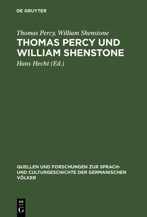 Produktbild: Thomas Percy und William Shenstone