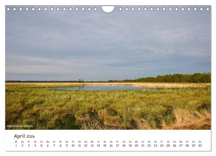 Produktbild: Emsland Impressionen (Wandkalender 2026 DIN A4 quer), CALVENDO Monatskalender