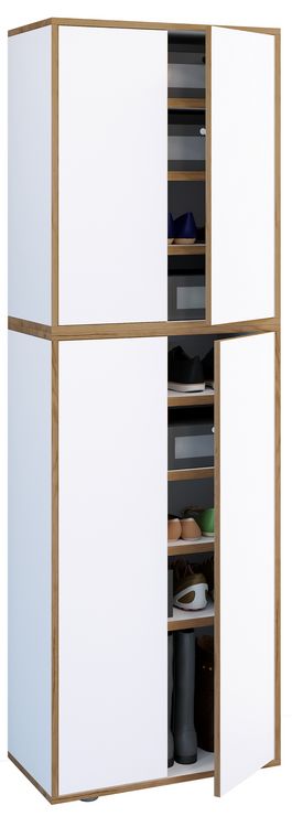 Produktbild: XL Holz Gro&szlig;er Schuhschrank Schuhkommode Salia B60