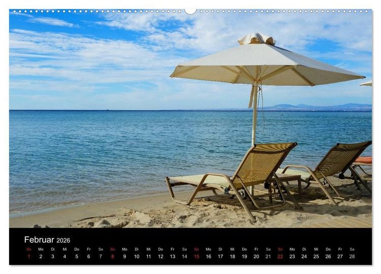 Produktbild: Chalkidiki: Kassandra, Sithonia, Athos (hochwertiger Premium Wandkalender 2026 DIN A2 quer), Kunstdruck in Hochglanz