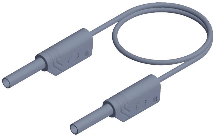 Produktbild: Hirschmann Test & Measurement MVL S 100/1 Au Sicherheits-Messleitung Lamellenstecker 2 mm Lamellenstecker 2 mm 1.00 m Grau 1 St.