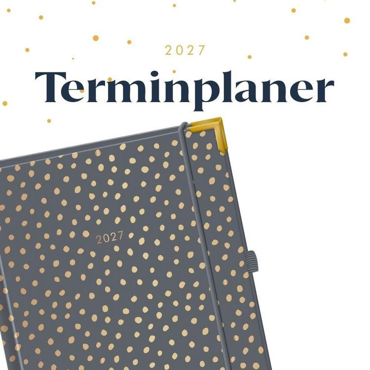 Produktbild: Terminplaner A5 Premium 2027 Dunkelgrau