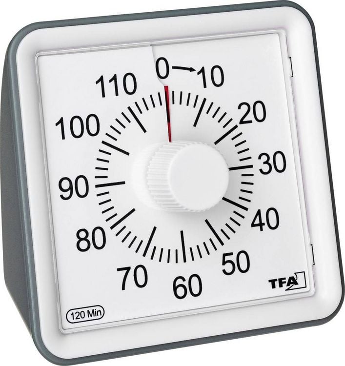 Produktbild: TFA Dostmann Timer VISUAL Timer Wei&szlig; analog