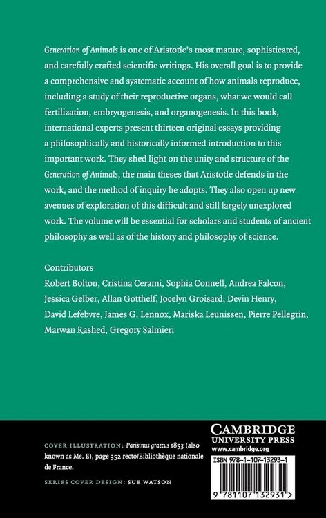 Produktbild: Aristotle's Generation of Animals