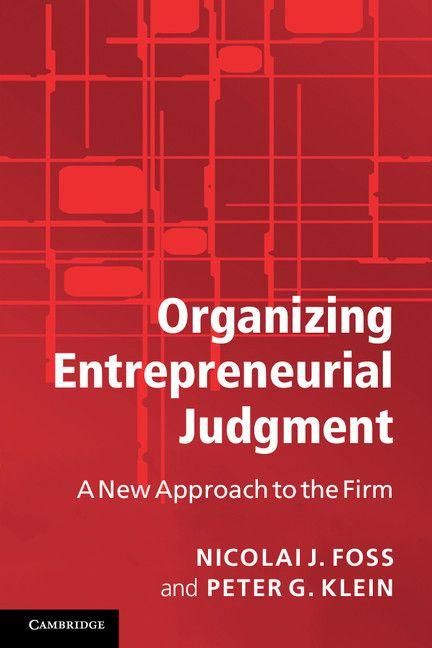 Produktbild: Organizing Entrepreneurial Judgment