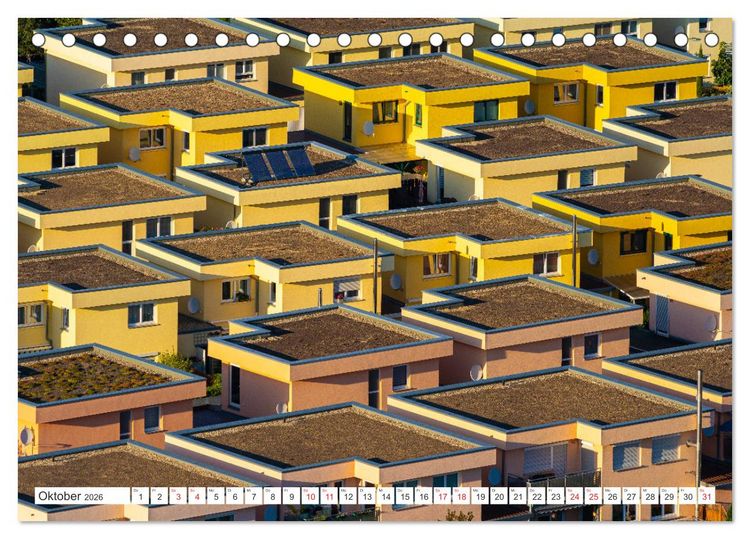 Produktbild: Halle an der Saale von oben (Tischkalender 2026 DIN A5 quer), CALVENDO Monatskalender