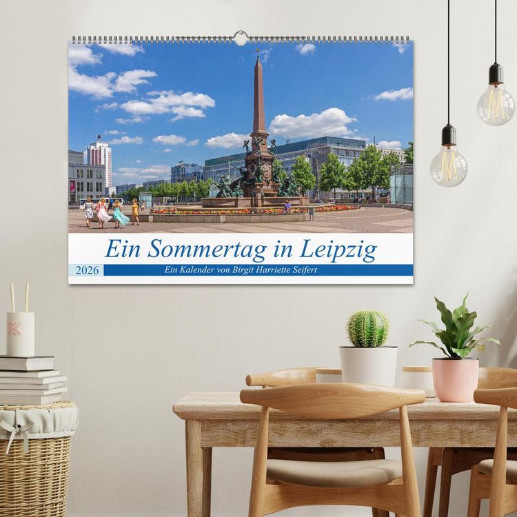Produktbild: Ein Sommertag in Leipzig (Wandkalender 2026 DIN A2 quer), CALVENDO Monatskalender
