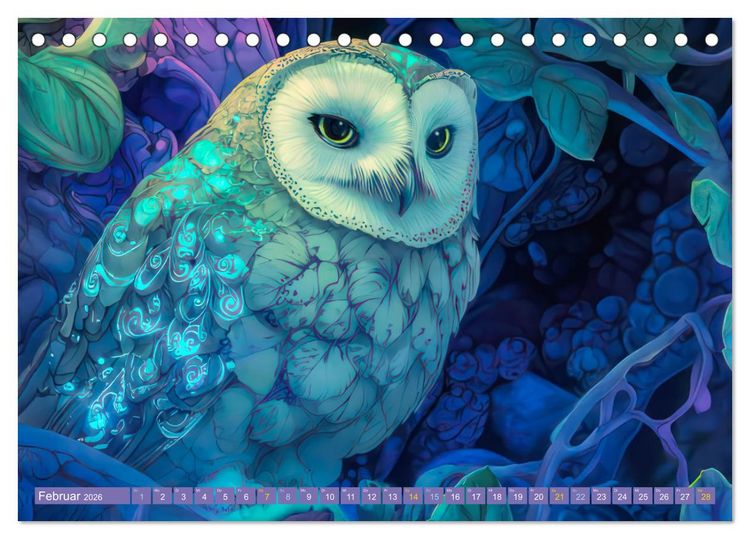 Produktbild: Art Nouveau trifft M&auml;rchenwelt (Tischkalender 2026 DIN A5 quer), CALVENDO Monatskalender