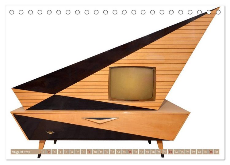 Produktbild: Fernseher der 1950er bis 70er Jahre: In die R&ouml;hre geguckt (Tischkalender 2026 DIN A5 quer), CALVENDO Monatskalender