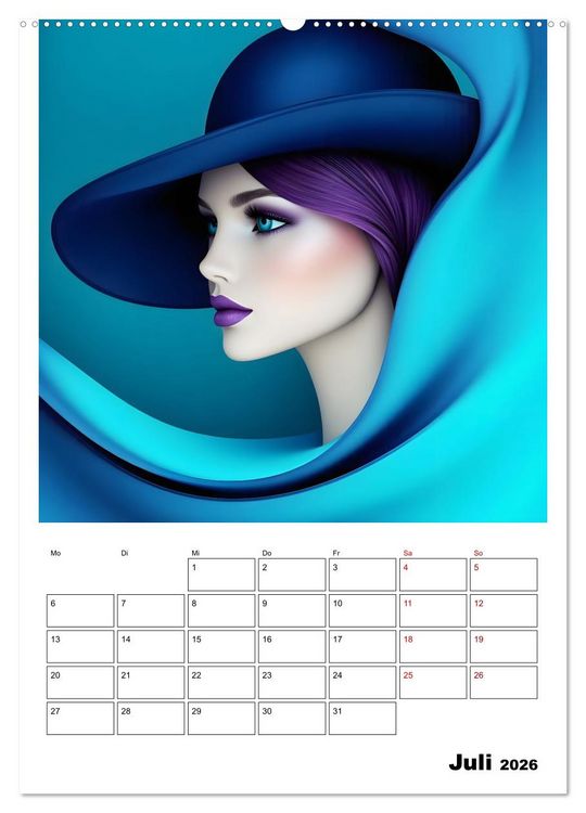 Produktbild: Hinrei&szlig;ende Portraits (hochwertiger Premium Wandkalender 2026 DIN A2 hoch), Kunstdruck in Hochglanz