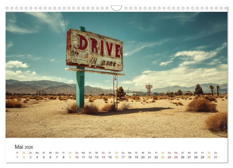 Produktbild: Zeitreise auf Asphalt (Wandkalender 2026 DIN A3 quer), CALVENDO Monatskalender