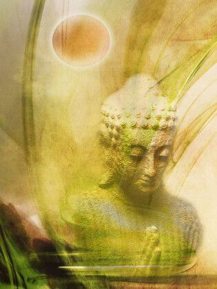 Produktbild: CALVENDO Puzzle Betender Buddha | 1000 Teile Lege-Gr&ouml;&szlig;e 64x48cm Foto-Puzzle f&uuml;r gl&uuml;ckliche Stunden