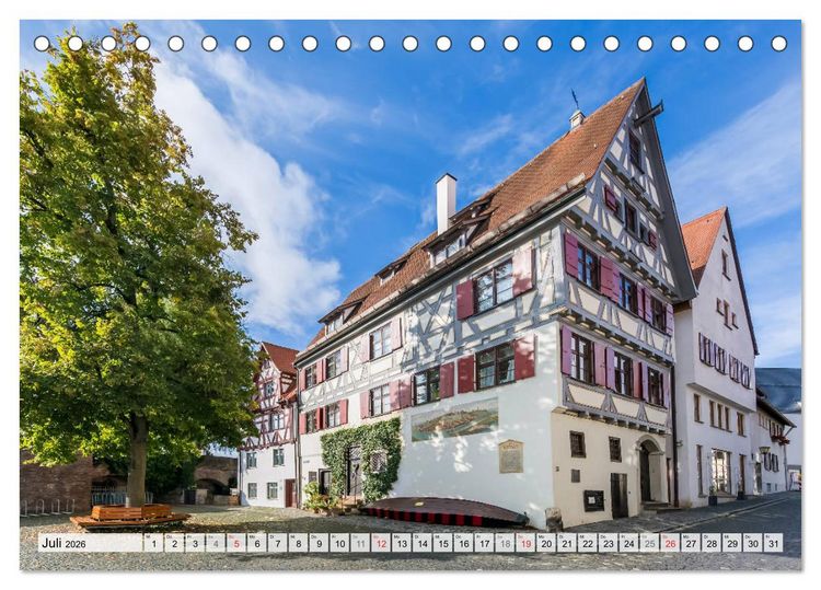 Produktbild: ULM Idyllisches Stadtherz (Tischkalender 2026 DIN A5 quer), CALVENDO Monatskalender