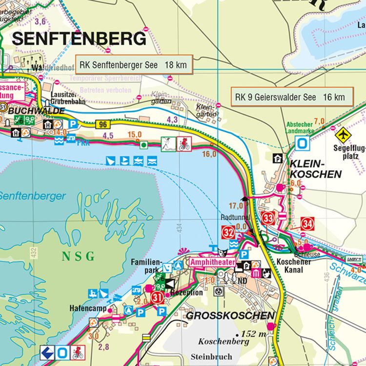 Produktbild: Senftenberger See und Umgebung 1 : 50 000
