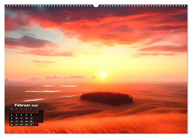 Produktbild: Pr&auml;rie Welten - Ein Kalender, der die Seele der Pr&auml;rie einf&auml;ngt. (Wandkalender 2026 DIN A2 quer), CALVENDO Monatskalender