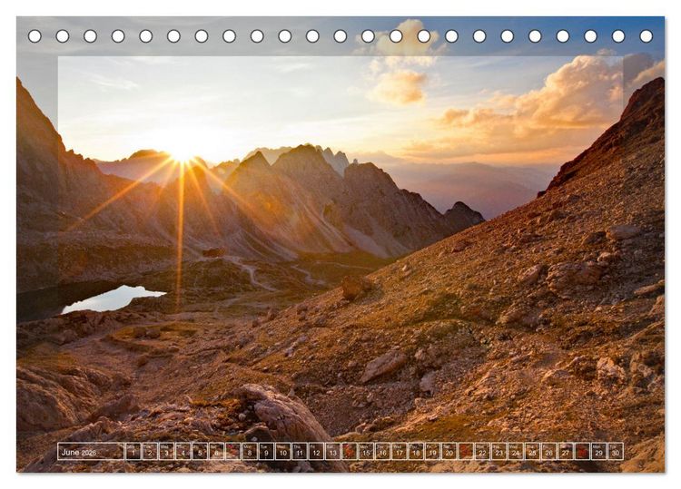 Produktbild: When the sun rises and sets (Desk Calendar 2026 DIN A5 landscape), CALVENDO 12 Month DeskCalendar