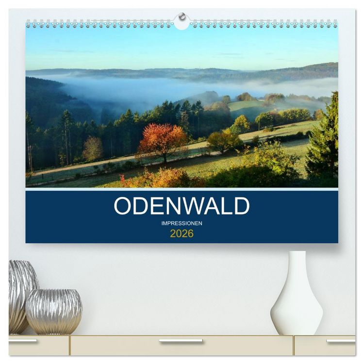 Produktbild: Odenwald - Impressionen (hochwertiger Premium Wandkalender 2026 DIN A2 quer), Kunstdruck in Hochglanz