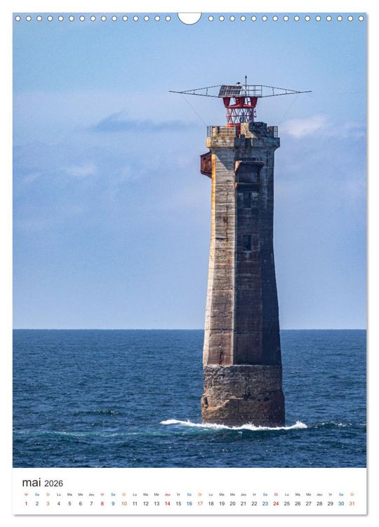 Produktbild: Phares du Finist&egrave;re (Calendrier mural 2026 DIN A3 horizontal), CALVENDO calendrier mensuel