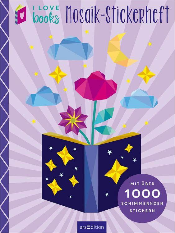 Produktbild: I Love Books &ndash; Mosaik-Stickerheft