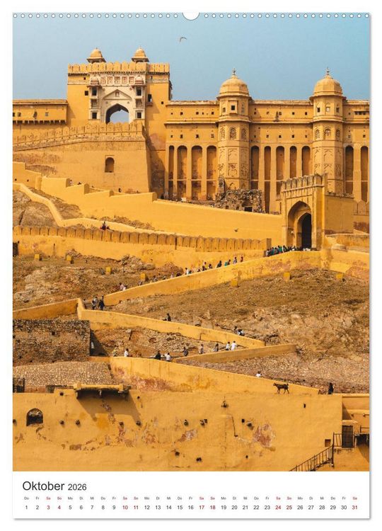 Produktbild: Indien - Das wundersch&ouml;ne Land in Asien. (hochwertiger Premium Wandkalender 2026 DIN A2 hoch), Kunstdruck in Hochglanz