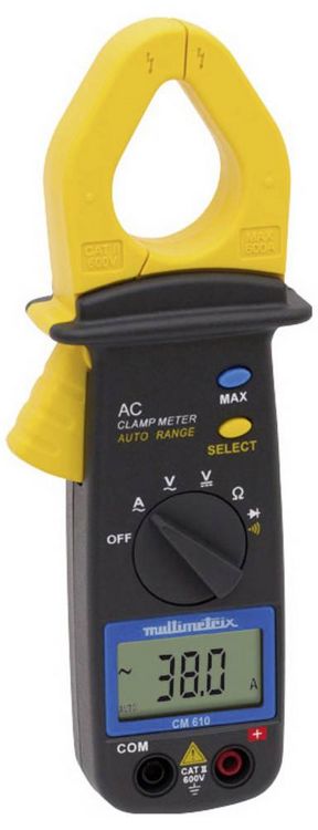 Produktbild: Multimetrix CM 610 Stromzange digital CAT III 300V Anzeige (Counts): 2000