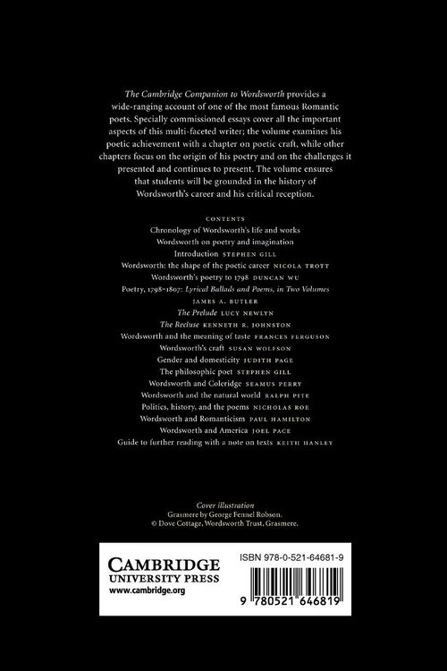Produktbild: The Cambridge Companion to Wordsworth