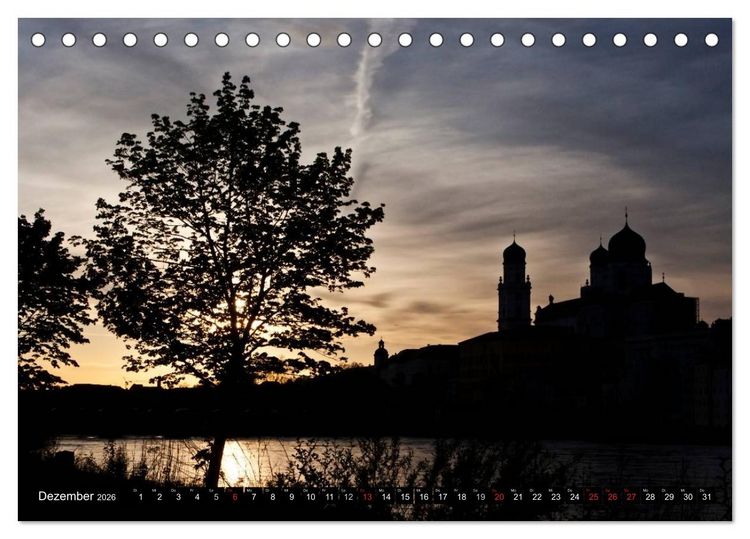 Produktbild: Pittoreskes Passau (Tischkalender 2026 DIN A5 quer), CALVENDO Monatskalender