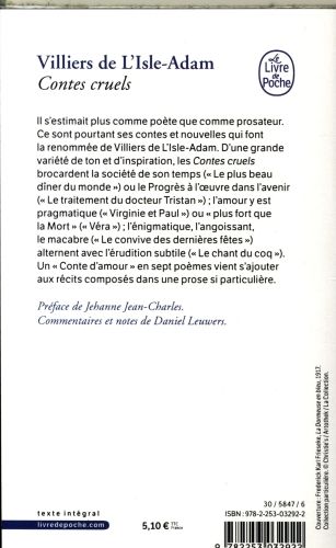 Produktbild: Spa-Contes Cruels