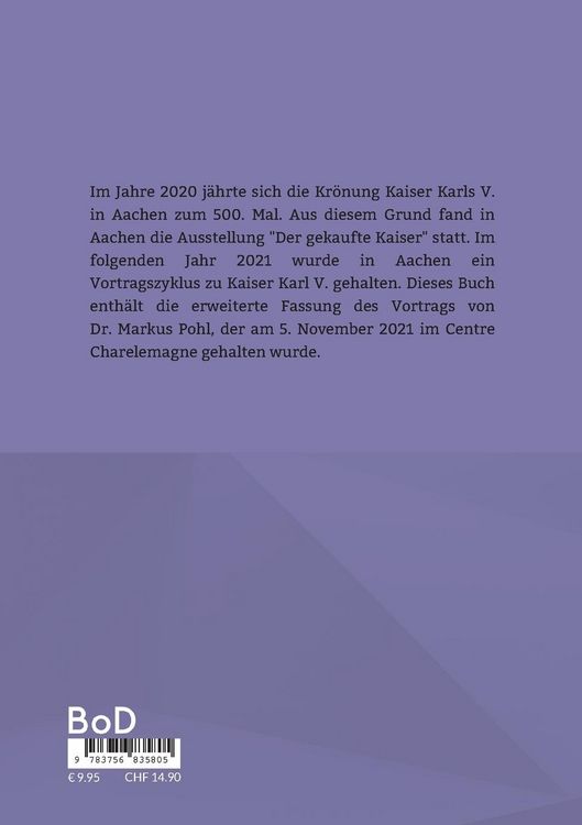 Produktbild: Vorl&auml;ufer der europ&auml;ischen Idee - Kaiser Karl V. und Europa
