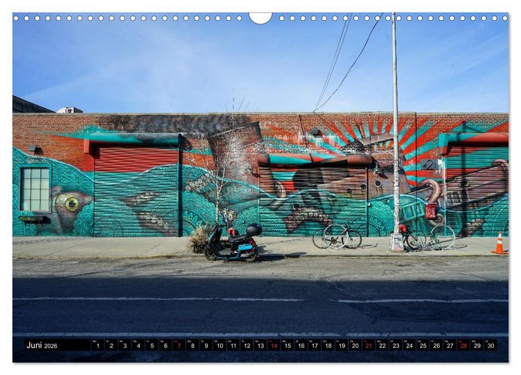 Produktbild: Bushwick Street Art (Wandkalender 2026 DIN A3 quer), CALVENDO Monatskalender