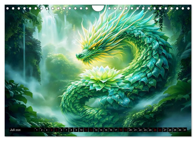 Produktbild: Mythos trifft Botanik &ndash; Die geheimnisvollen Drachenpflanzen (Wandkalender 2026 DIN A4 quer), CALVENDO Monatskalender