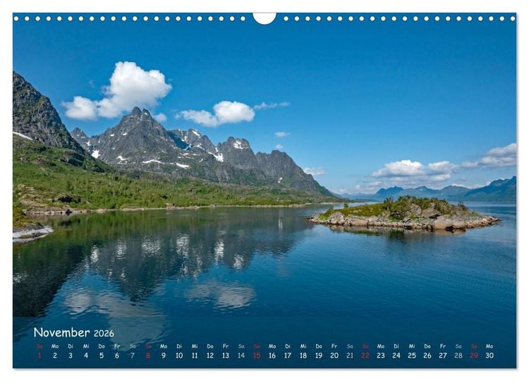 Produktbild: Skandinavien - Fjorde, Sch&auml;ren und Meer... (Wandkalender 2026 DIN A3 quer), CALVENDO Monatskalender