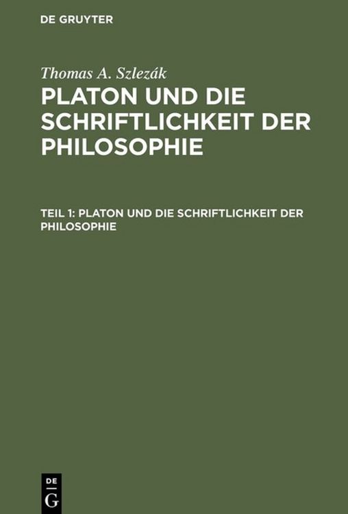 Produktbild: Platon und die Schriftlichkeit der Philosophie