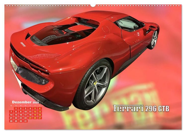 Produktbild: Ferrari - Synonym f&uuml;r Motorsport (Wandkalender 2026 DIN A2 quer), CALVENDO Monatskalender