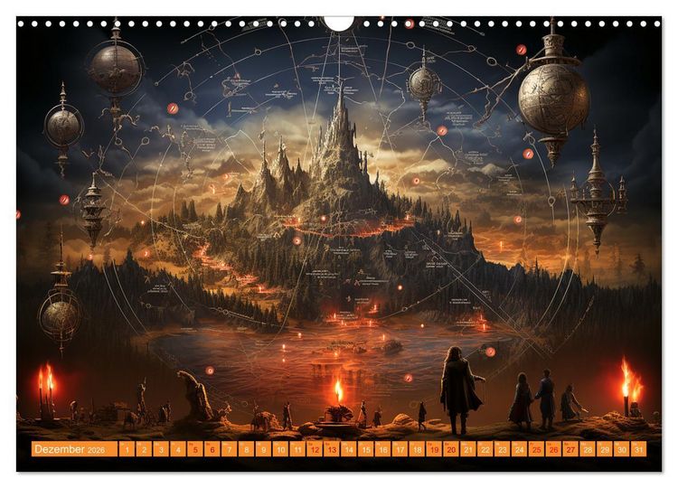 Produktbild: Antike Wegweiser (Wandkalender 2026 DIN A3 quer), CALVENDO Monatskalender