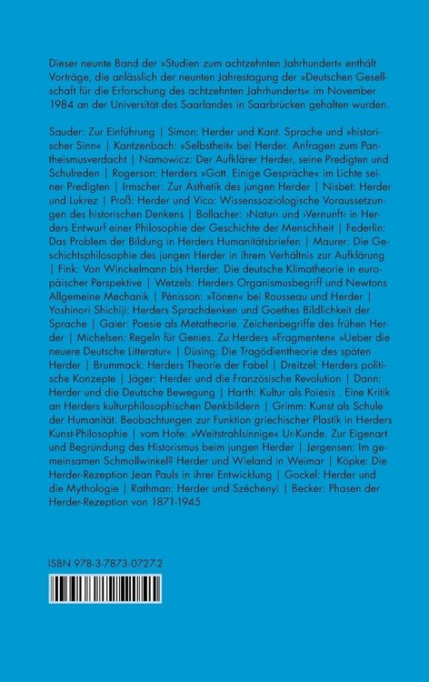 Produktbild: Johann Gottfried Herder (1744&ndash;1803)